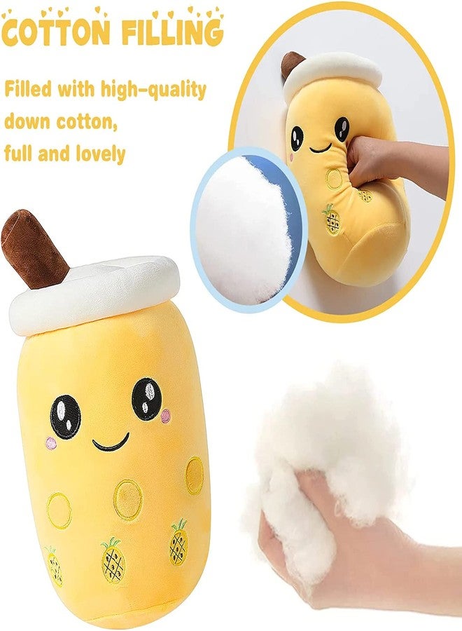 TechMax Solution Cute Bubble Tea Plush Toy Stuffed Food Shaped Pillow Cushion Cartoon Fruit Milk Tea Gift for Kids - Image 5